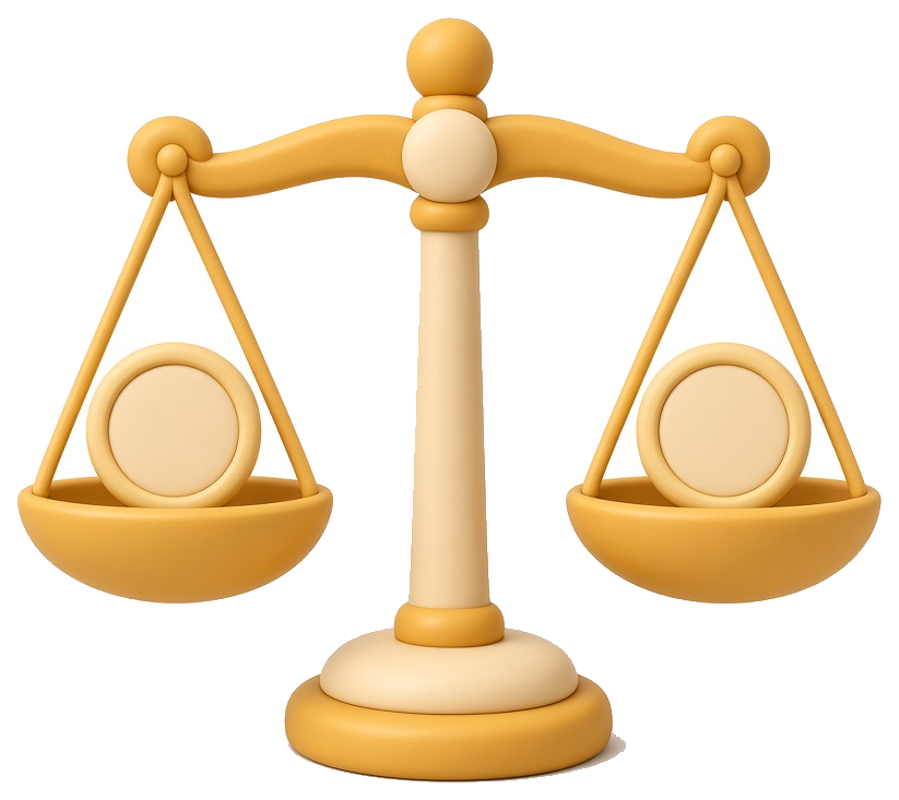 3D balanced scales for a steady rate